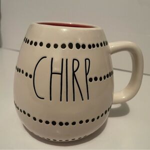 Rae Dunn Cream 'CHIRP' Mug